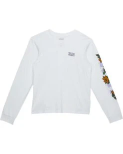 Vans Kids Left Chest Floral Check (Big Kids)