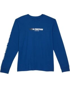 Vans Kids Reflective Checkerboard Flame Long Sleeve (Big Kids)