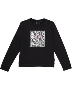 Vans Kids Zebra Daze Box Logo Crew (Big Kids)