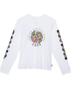 Vans Kids Elevated Floral Long Sleeve Best Friends Forever (Big Kids)