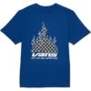 Vans Kids Reflective Checkerboard Flame Short Sleeve (Big Kids)