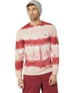Vans Off The Wall Striped Tie-Dye Long Sleeve Tee