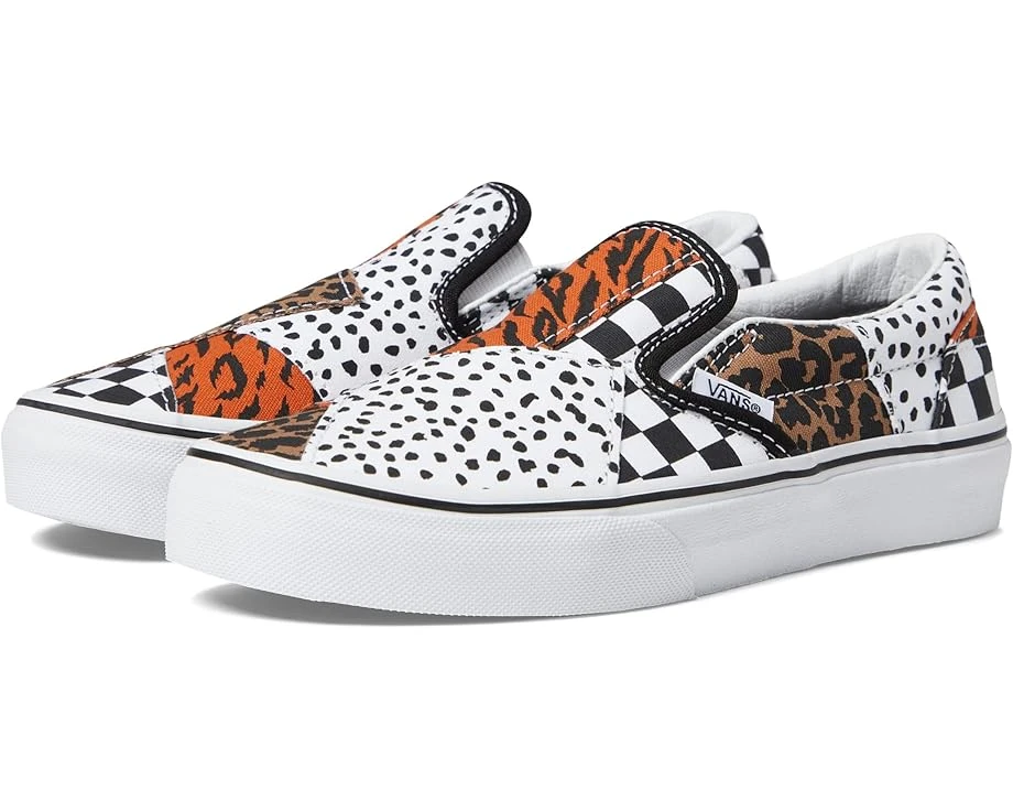 Vans Kids Classic Slip-On Patchwork (Big Kid) Vans Kids Classic Slip-On Patchwork (Big Kid) -Vans