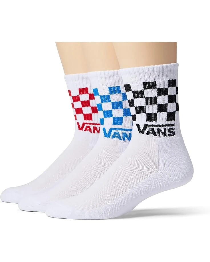 Vans Kids Check Socks 3-Pack (Little Kid/Big Kid) Vans Kids Check Socks 3-Pack (Little Kid/Big Kid) -Vans