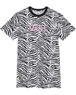 Vans Kids Zebra Daze Relaxed Tee Dress (Big Kids)